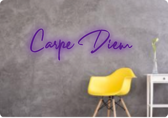 Custom text: Carpe Diem